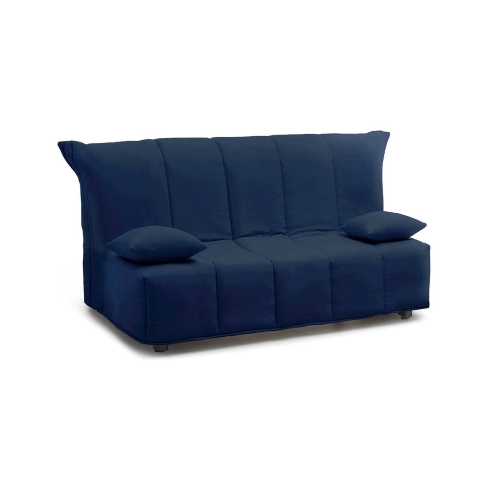 Canapé Lit,en Tissu,bleu,125x90h85 Cm
