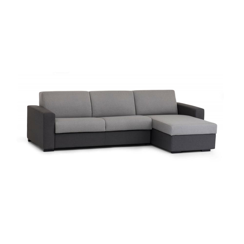 Canapé Fixe,en Tissu,gris,260x95h90 Cm
