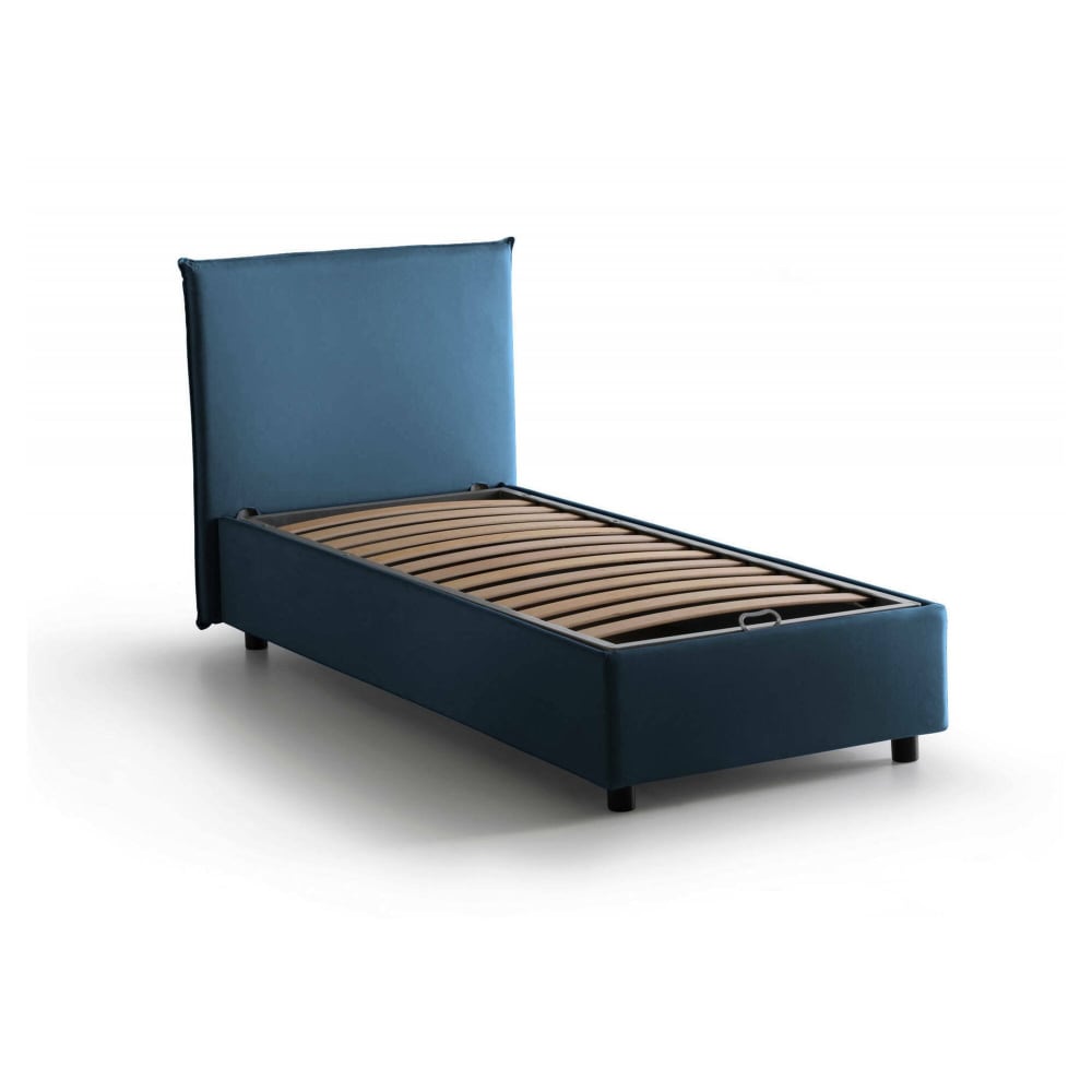 Lit simple Acuila, déhoussable bleu
