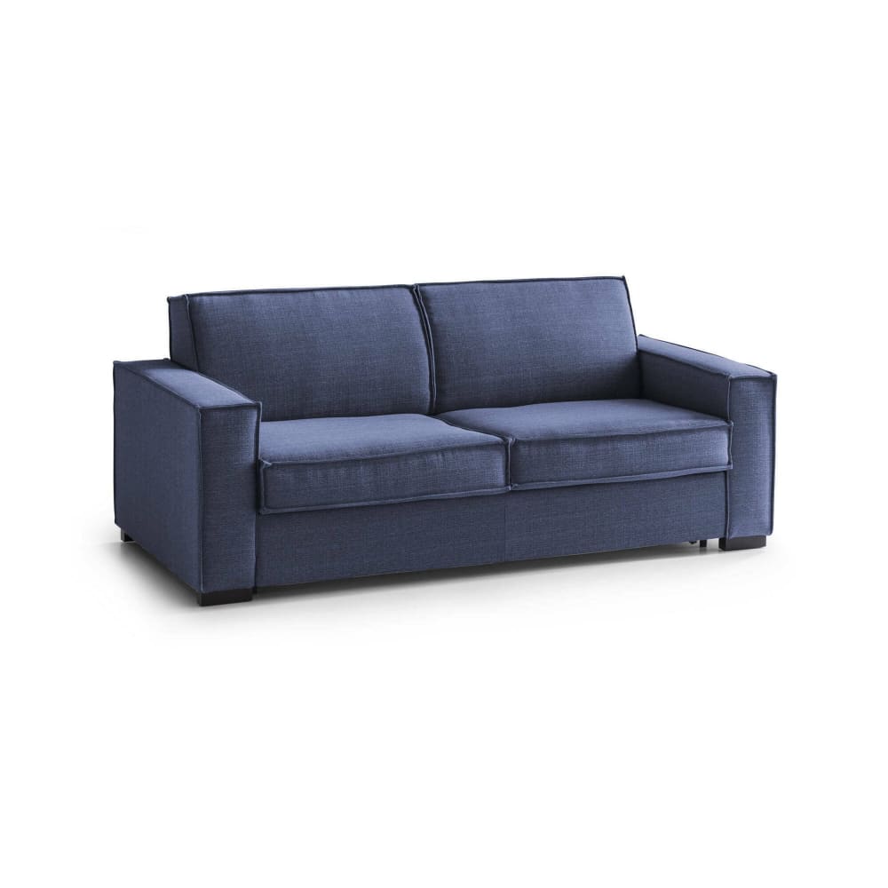 Canapé Lit,en Tissu,bleu,200x95h90 Cm