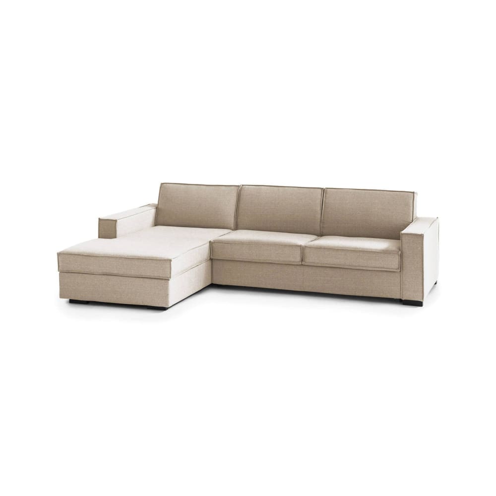 Canapé Lit,en Tissu,beige,280x95h90 Cm