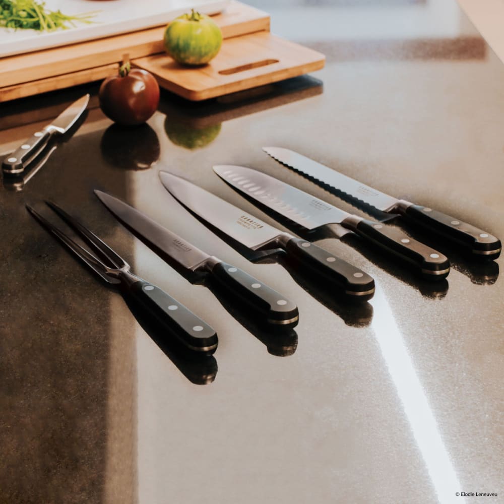 Valise hôtelière 8 couteaux de cuisine Noir - Origin par Sabatier Trompette
