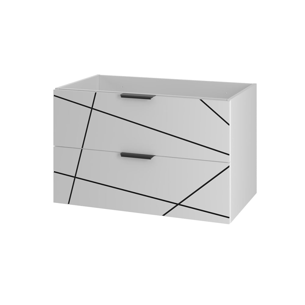Meuble Sous-vasque 80cm Teren Blanc