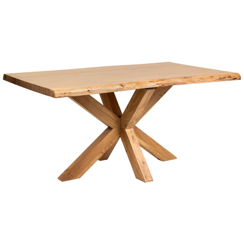 Table À Manger Live Edge En Bois D'acacia Finition Couleur Naturelle 1