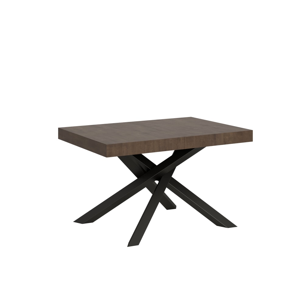 Table Extensible 90x130/390 Cm Volantis Noyer Structure Anthracite