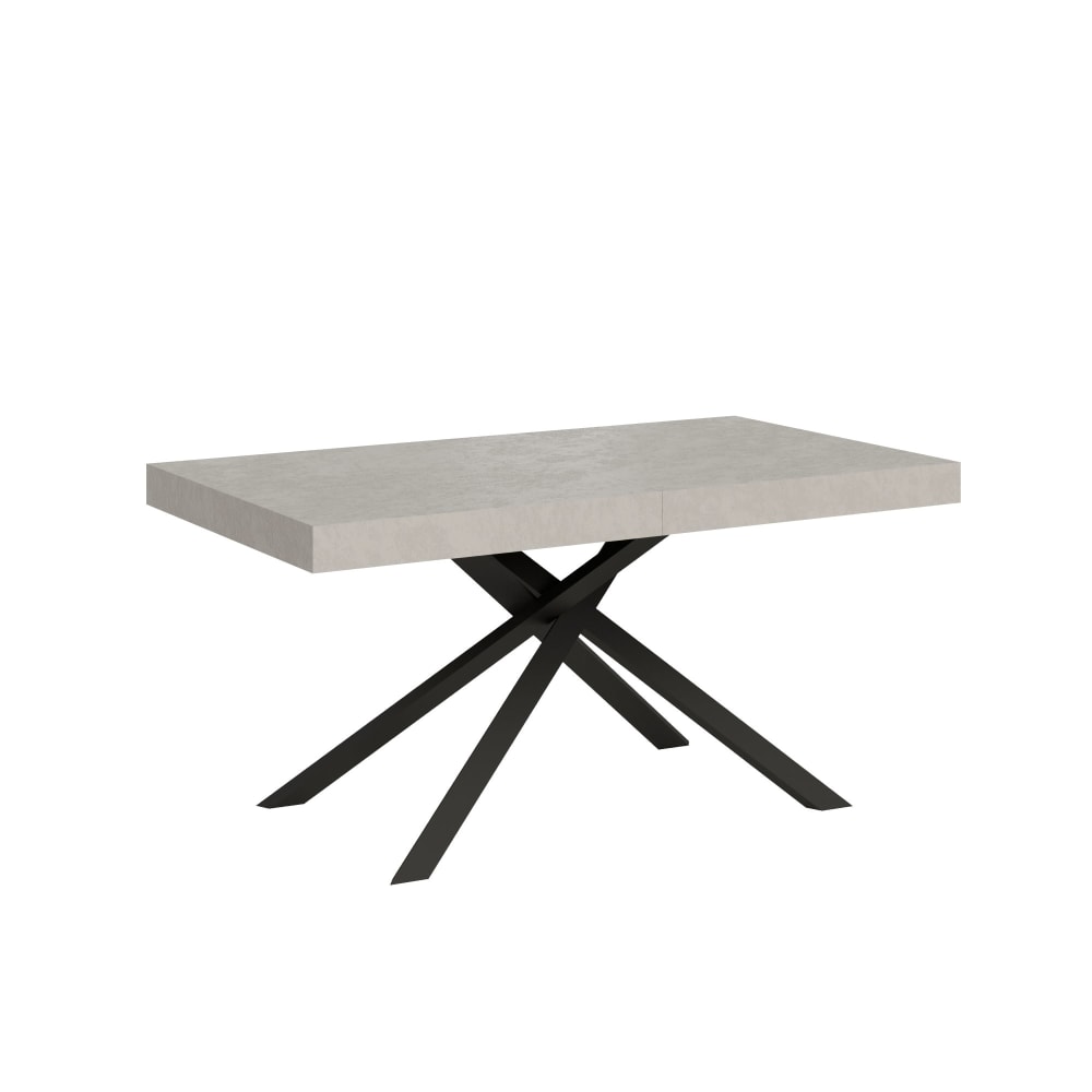 Table Extensible 160/264x90 Cm Karida Cachemire Pieds Anthracite