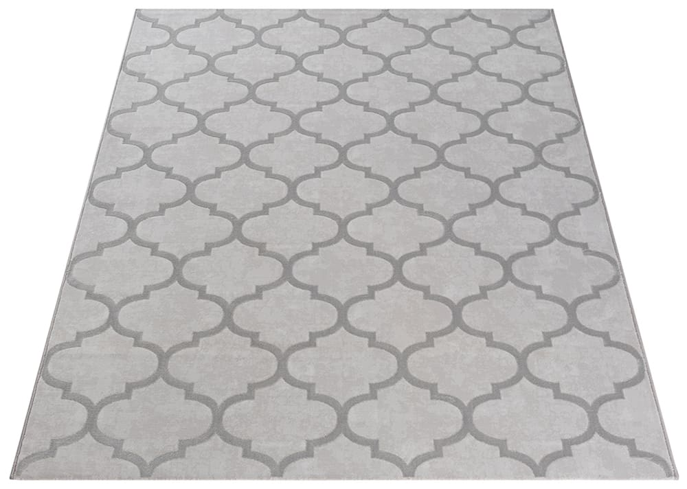Tapis Knight design marocain brillants, Gris, 160 x 230 cm