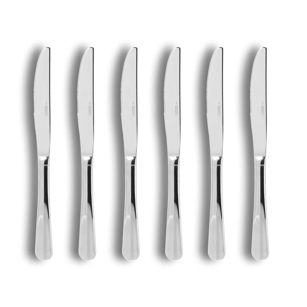 Lot De 6 Couteaux De Table En Acier Inoxydable Ares - Ogo Living