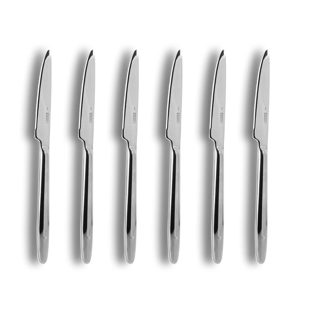 Lot De 6 Couteaux À Steak En Acier Inoxydable Athena - Ogo Living