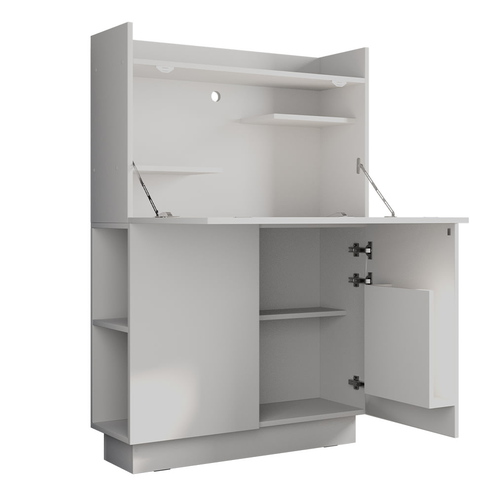 Vicco Secrétaire bureau Blanc 85x27cm