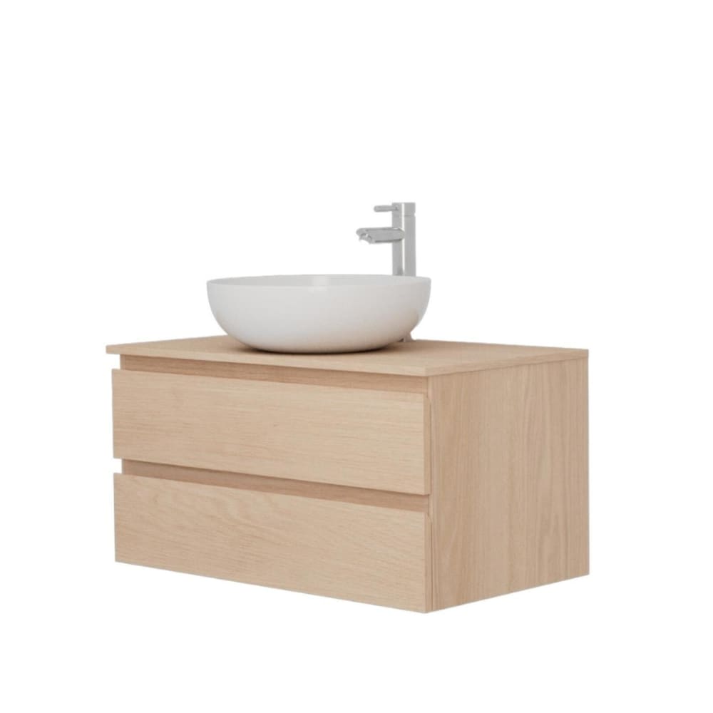 Ensemble meuble simple vasque SORRENTO 80 cm + vasque + robinet