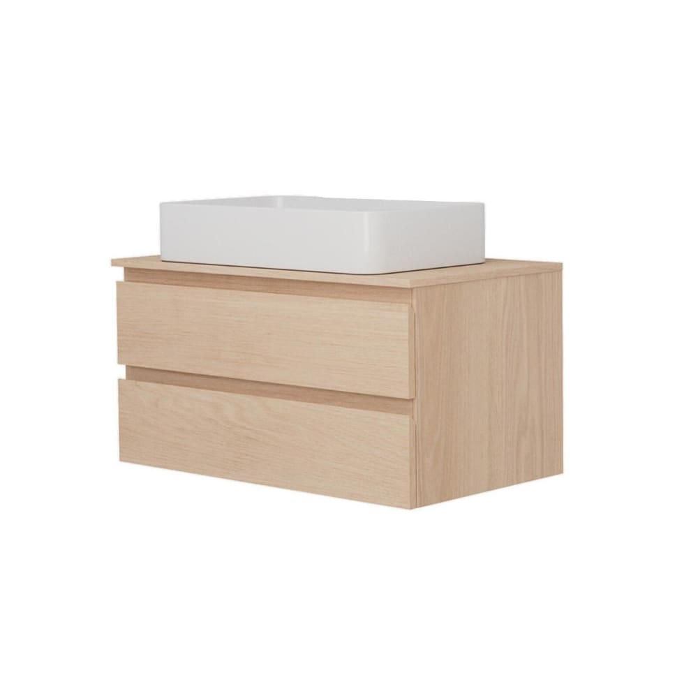 Ensemble meuble simple vasque SORRENTO 80 cm + vasque