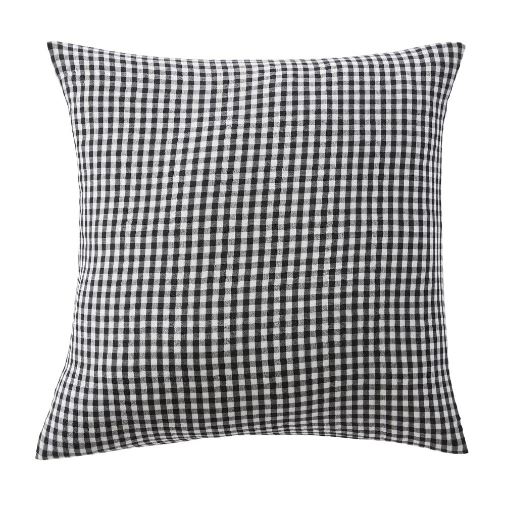 Taie D'oreiller 60x60 Cm Gaze De Coton Quadri Truffe