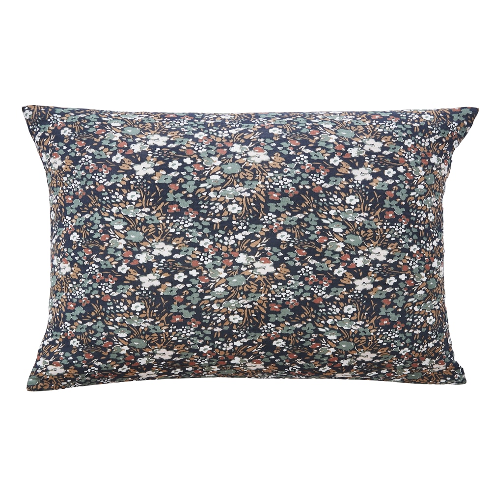 Taie D'oreiller 50x70 Cm Gaze De Coton Nora Minuit