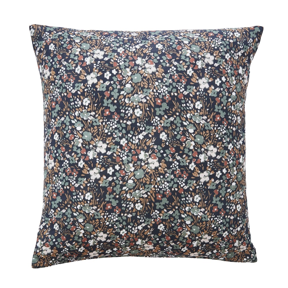 Taie D'oreiller 60x60 Cm Gaze De Coton Nora Minuit