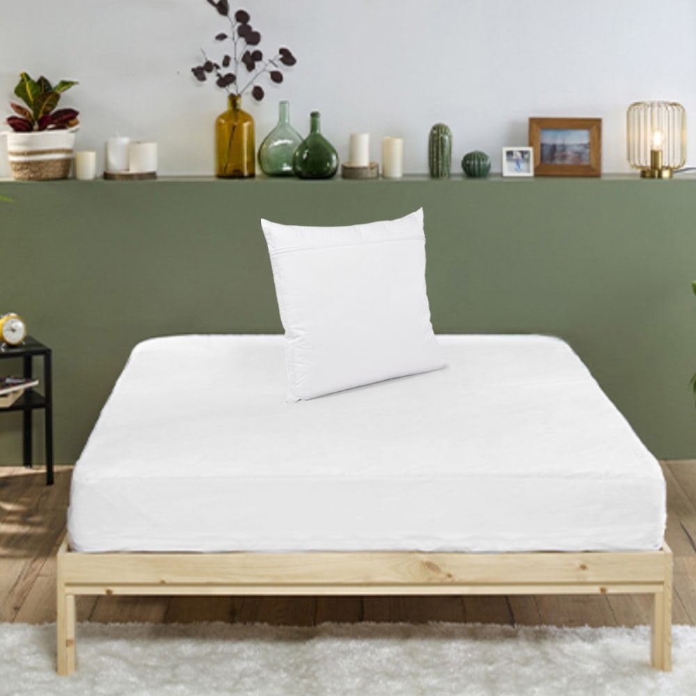 Pack Alèse + Sous-taie D'oreiller Anti-punaises De Lit Blanc