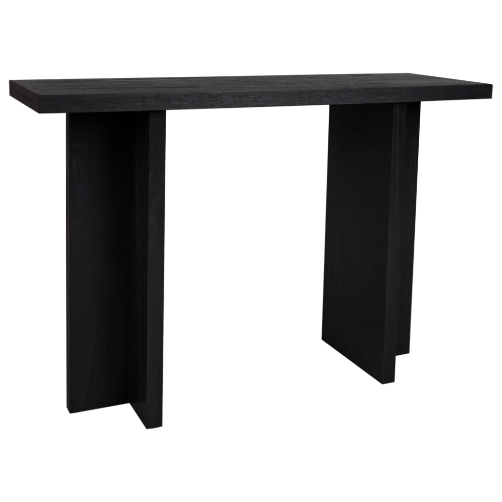 Meuble D'entrée En Bois Noir 120x40x81