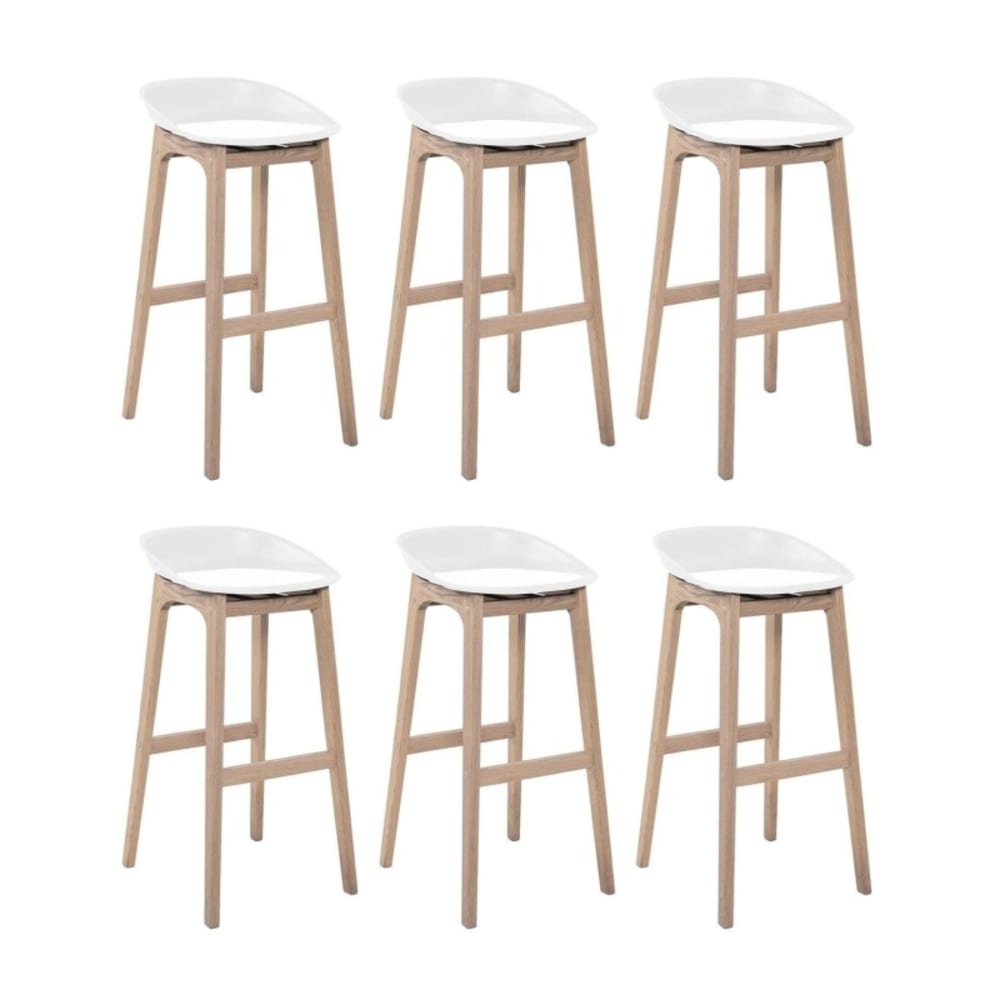 Lot de tabourets de bar en bois 65cm RIVA