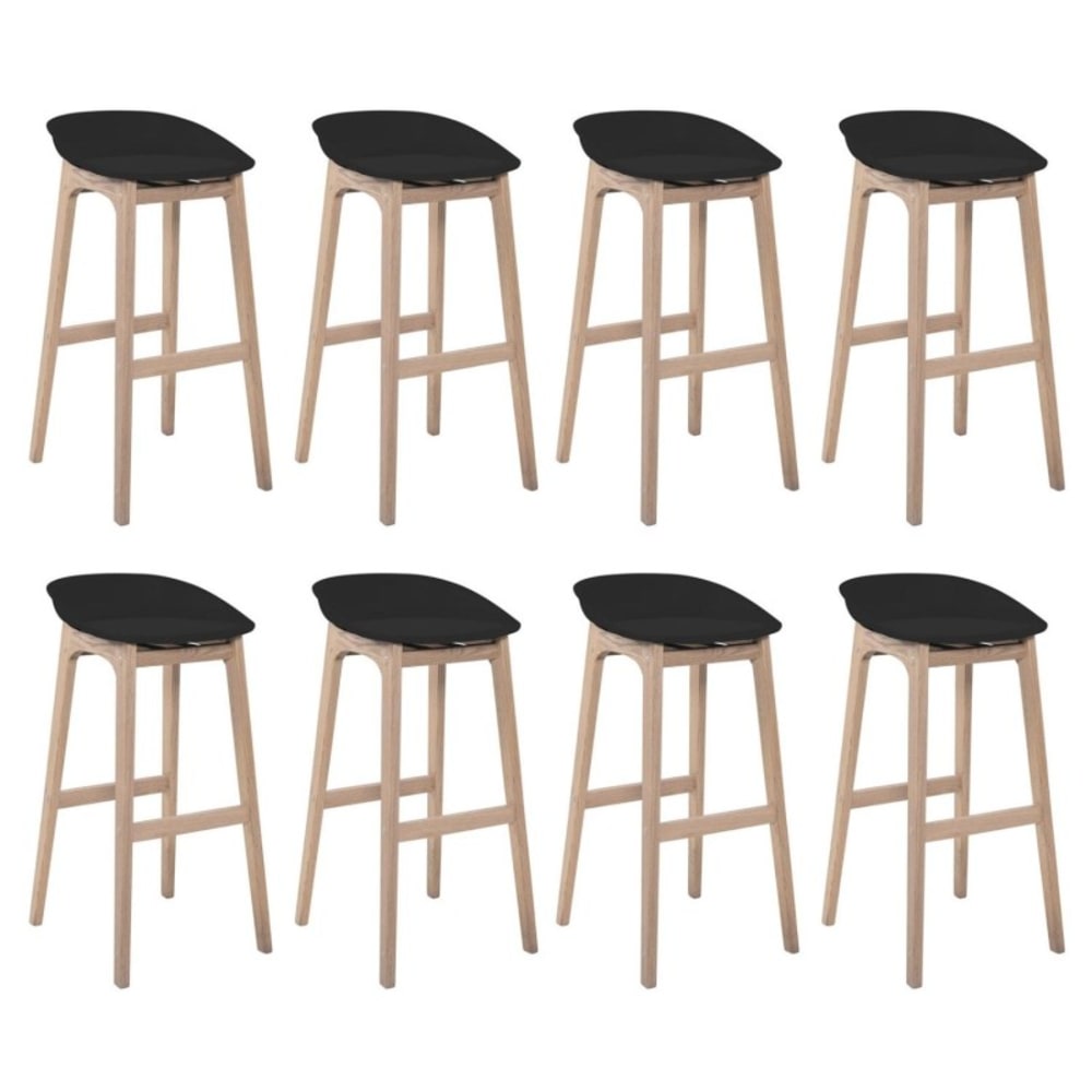 Lot de tabourets de bar en bois 65cm RIVA