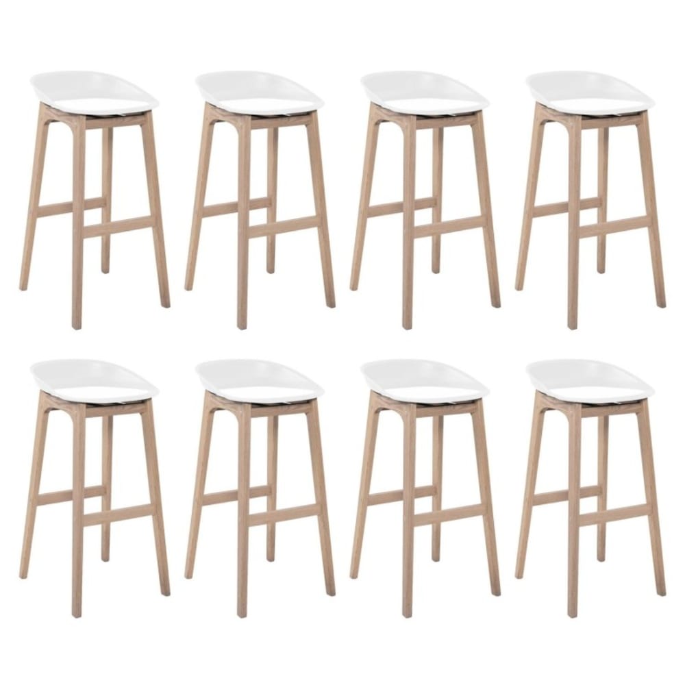 Lot de tabourets de bar en bois 65cm RIVA