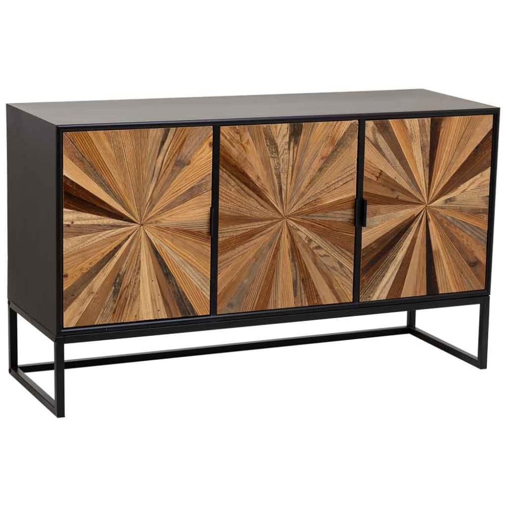 Buffet En Bois Marron 120x34x70h Cm