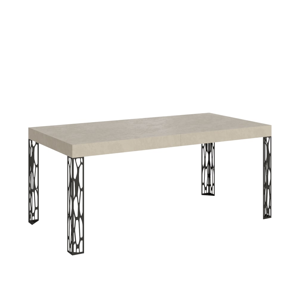 Table Extensible 160/244x80 Cm Ghibli Cachemire Pieds Anthracite