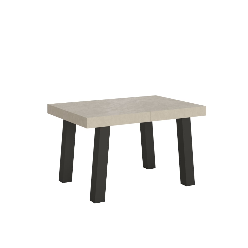 Table Extensible 120/224x90 Cm Bridge Cachemire Pieds Anthracite