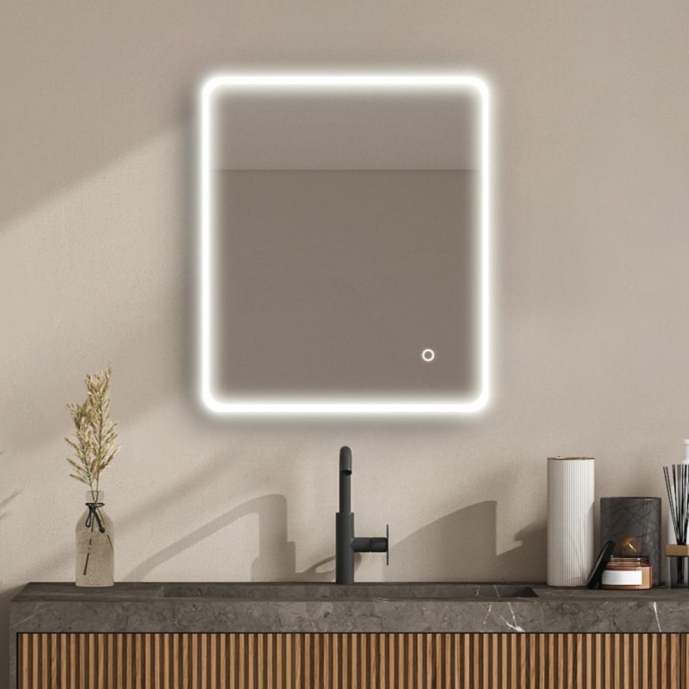 Miroir led rectangulaire avec rétroéclairage miralux