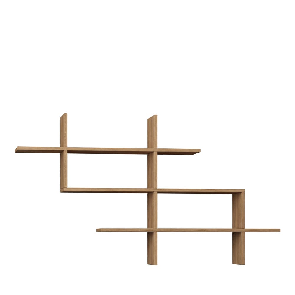 Graph - Étagère murale en bois L150cm - Bois clair