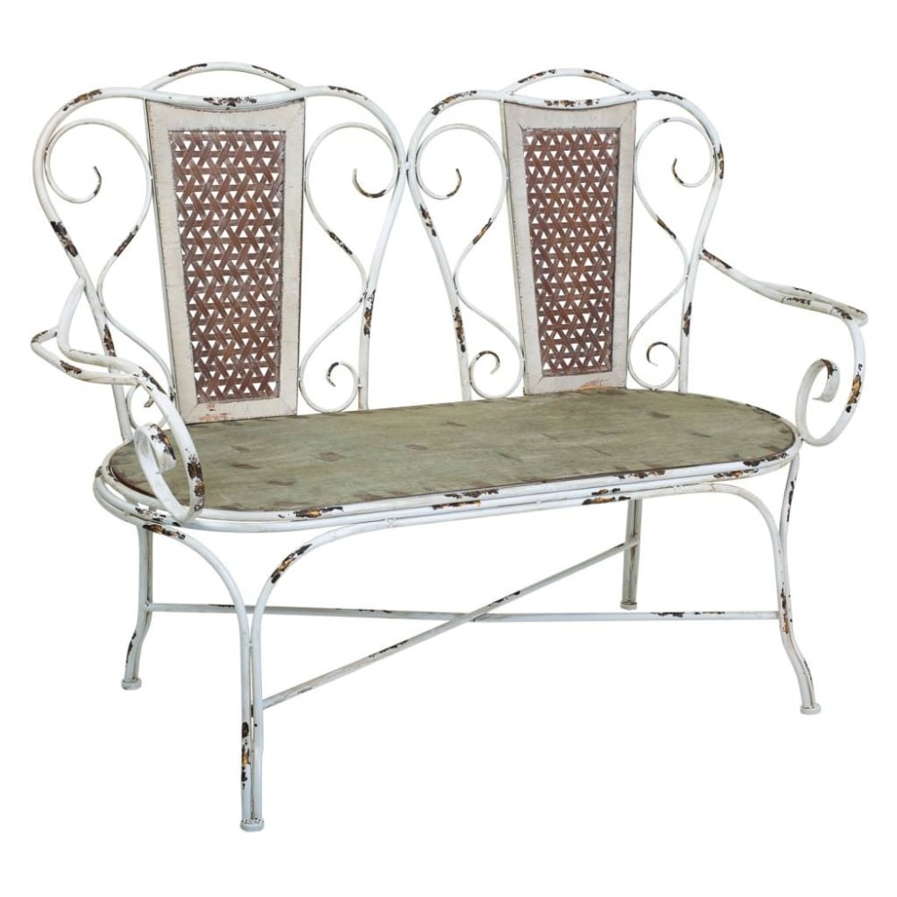 Banc En Métal 129x56,5x95h Cm