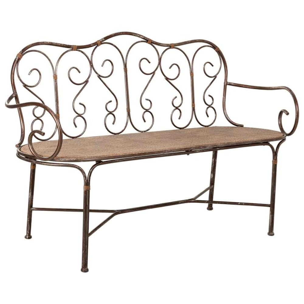 Banc En Métal 146,69x55,25x45,09/89,54h Cm