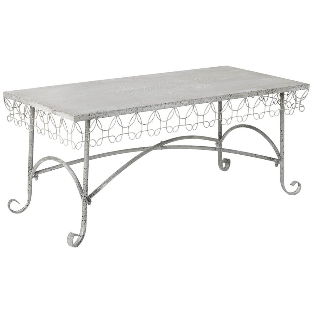 Table basse en métal 121x56.5x52h cm