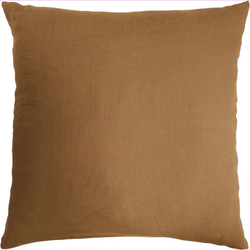 Taie D'oreiller 60x60 Gaze De Coton Camel