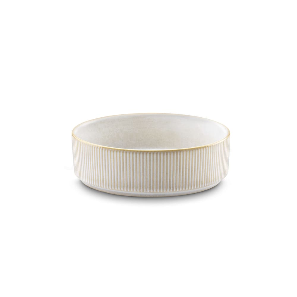6 Assiette Bol Empilable Agora Beige - Amefa Medard De Noblat