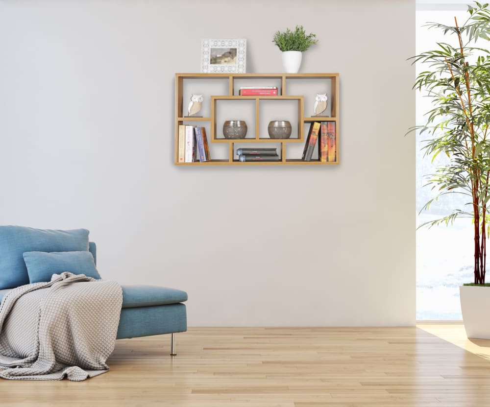 Finebuy Étagère Murale 85x47,5x16 Cm Étagère Suspendue Flottante Design Moderne