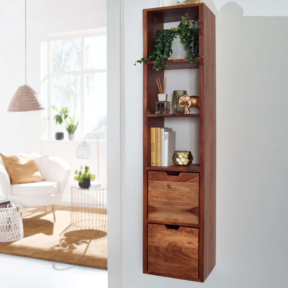 Finebuy Étagère Murale Bois Massif 150 Cm Étagère À Livres Suspendue Flottante