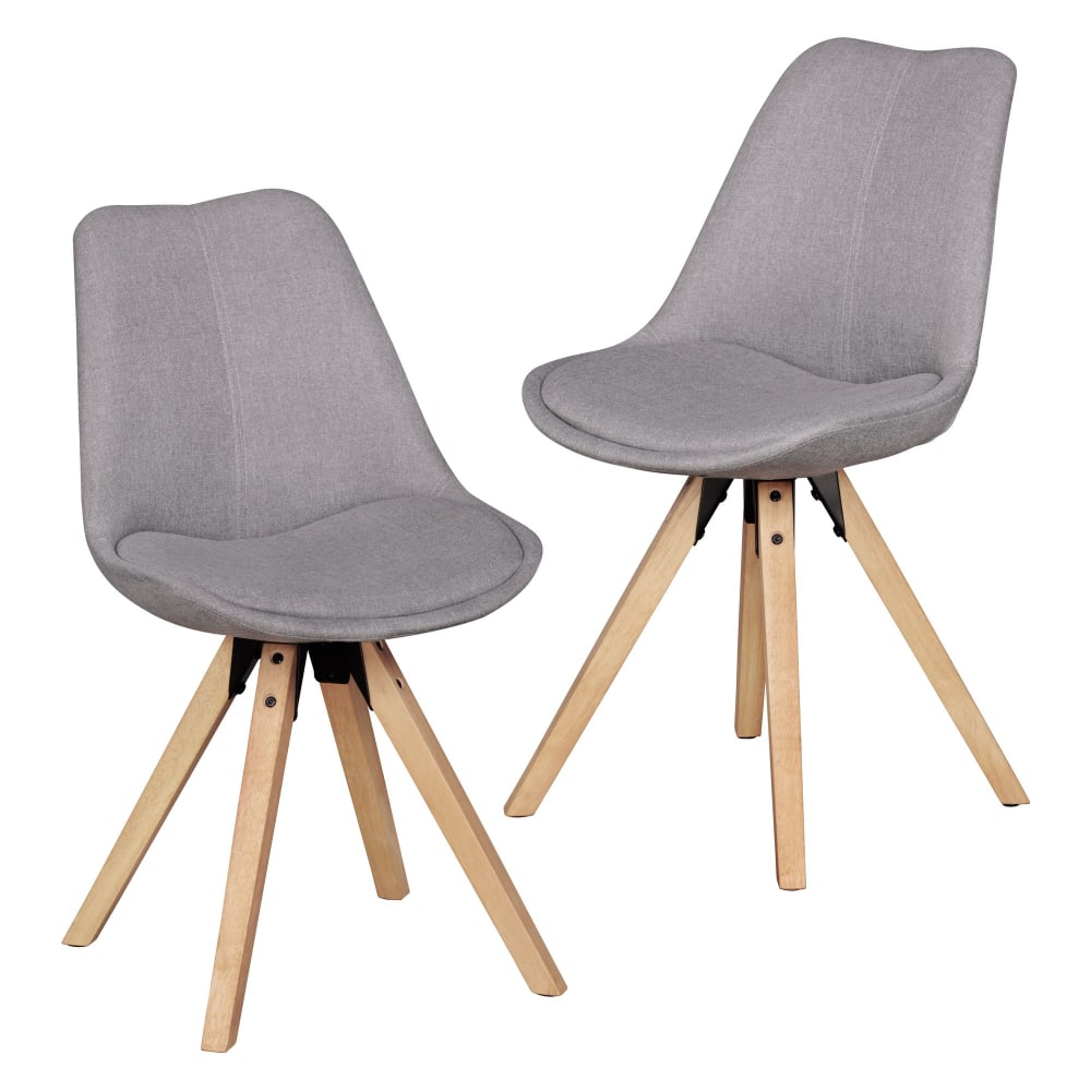 Finebuy Ensemble De 2 Dining Retro Chaise Rembourrée Housse En Tissu