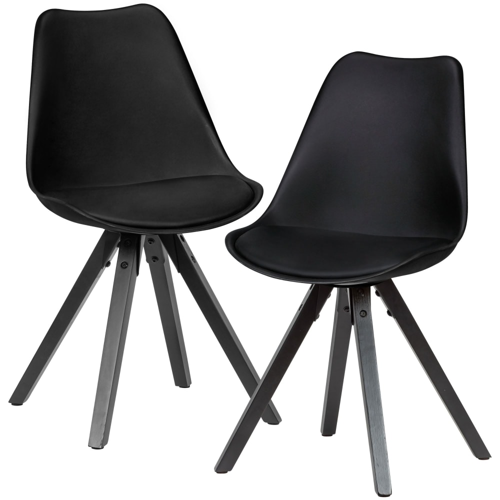 Finebuy Lot De 2 Chaise De Salle À Manger Chaise Rembourrée Simili Cuir Chaise De Cuisine Scandinave