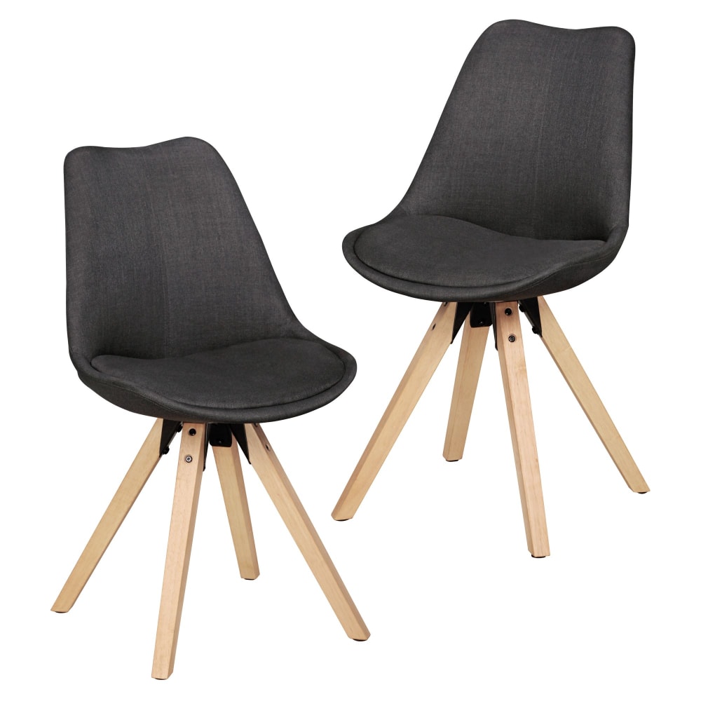Finebuy Ensemble De 2 Dining Retro Chaise Rembourrée Housse En Tissu