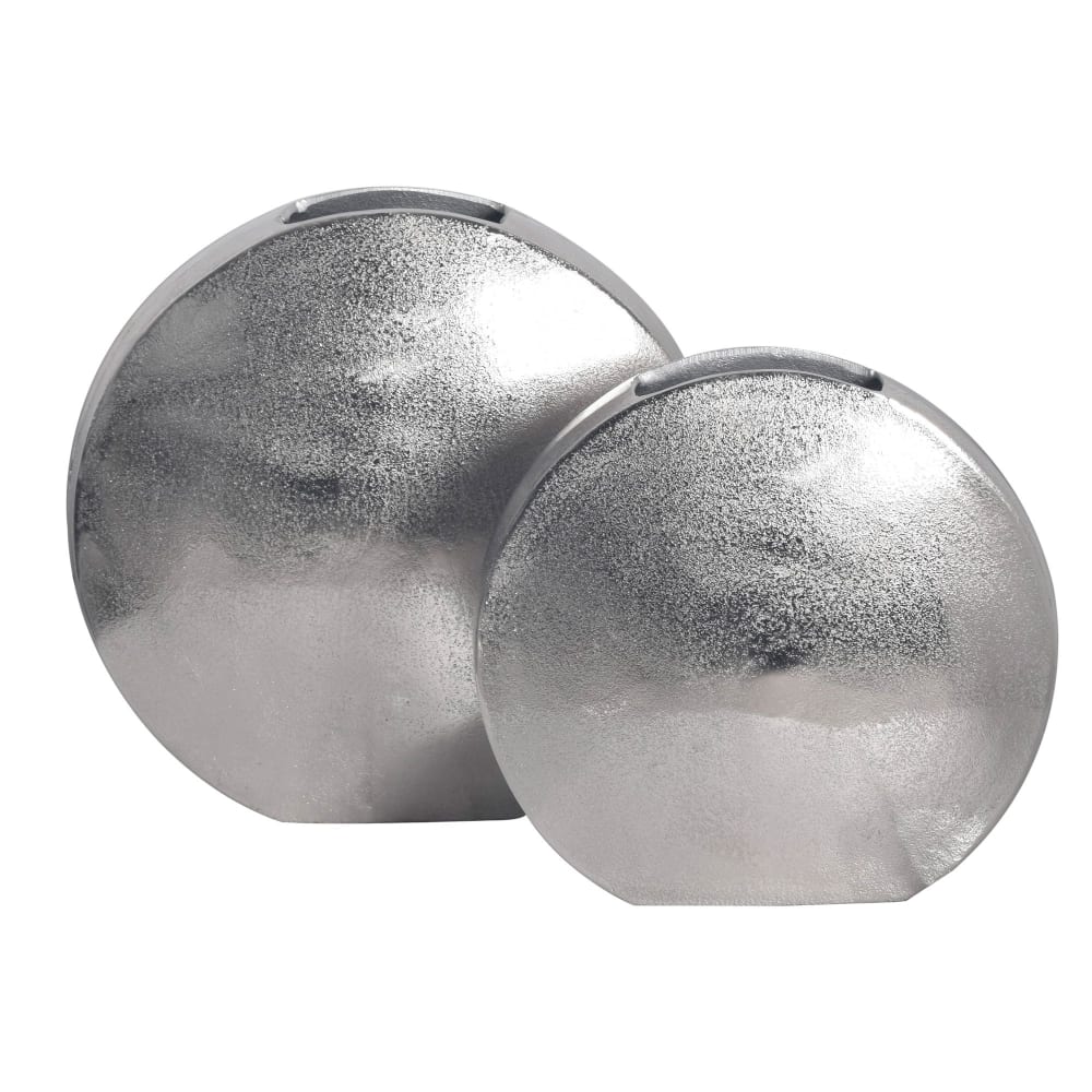 Finebuy Vase Décorative Lot De 2 Aluminium Moderne Fleurs Décoration Intérieure