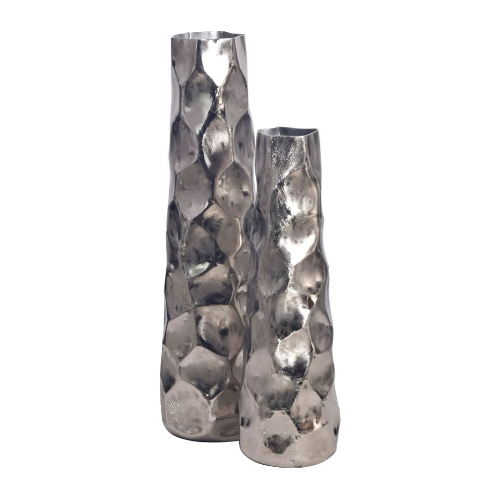 Finebuy Vase Décorative Lot De 2 Aluminium Fleurs Décoration Intérieure Moderne