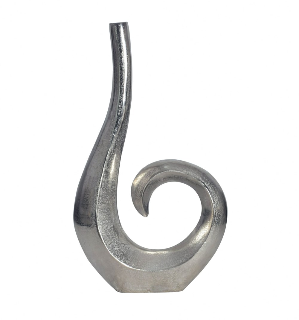 Finebuy Vase Déco Spirale 47 Cm Aluminium Fleurs Moderne Intérieure Petite