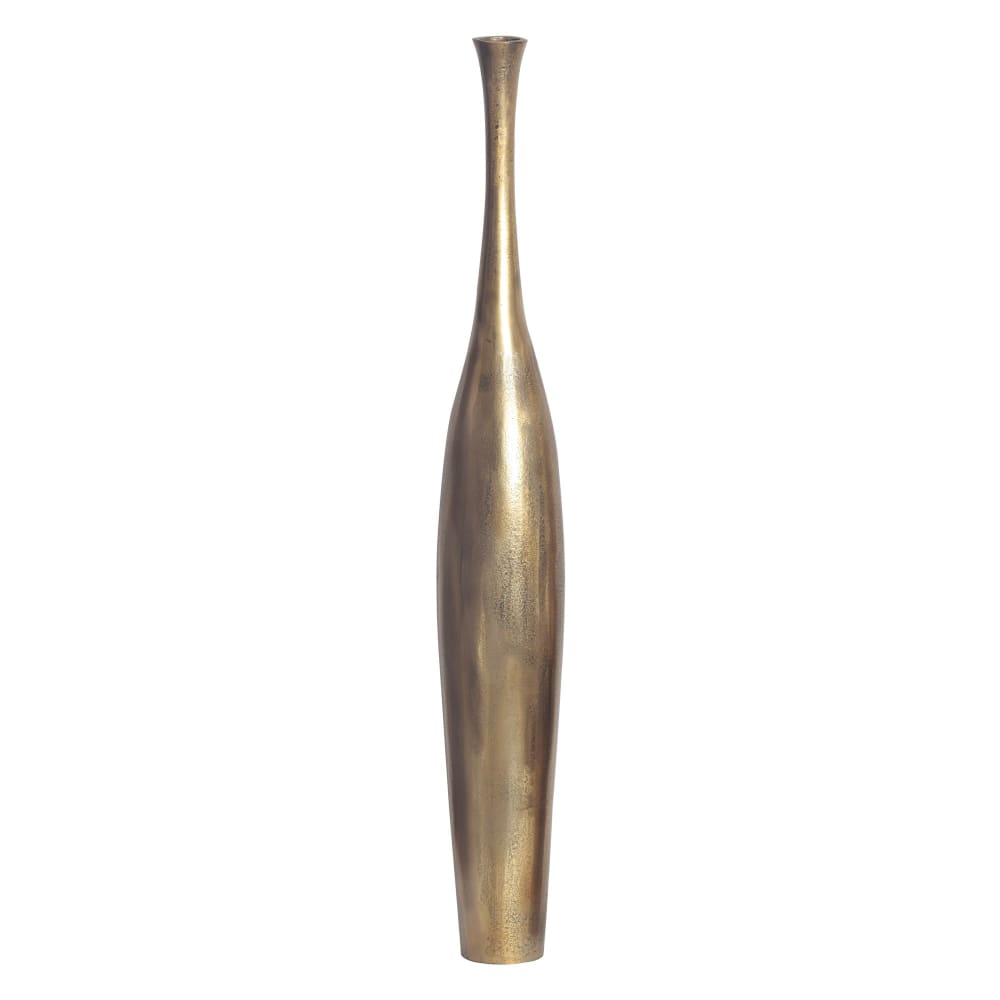 Finebuy Vase À Fleurs Décorative Aluminium Grand De Sol Métal Doré Xxl Moderne
