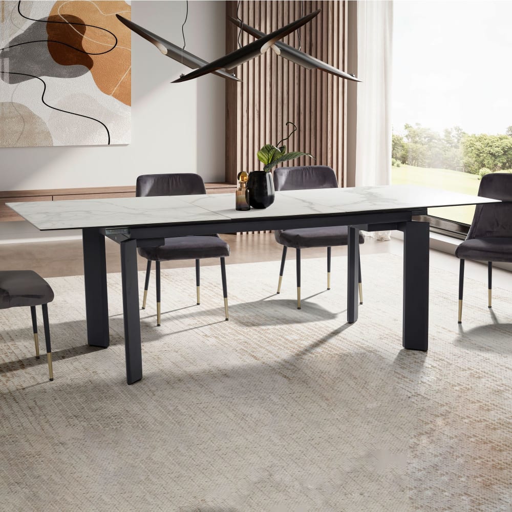 Finebuy Table De Salle À Manger 180 - 240 Cm Extensible Céramique Grande Moderne