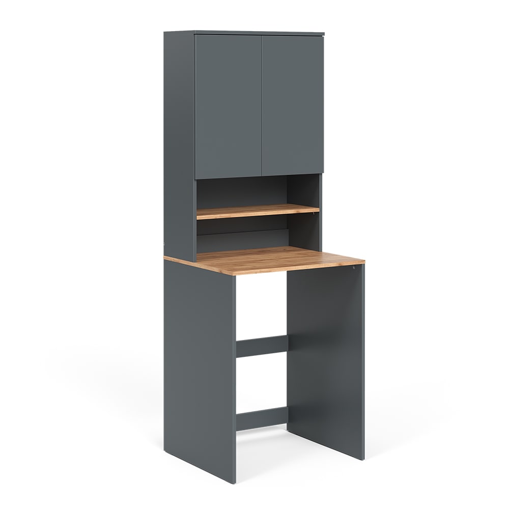 Vicco Armoire machine à laver Anthracite/chêne doré 68x88.2cm 2 pièces avec étagère