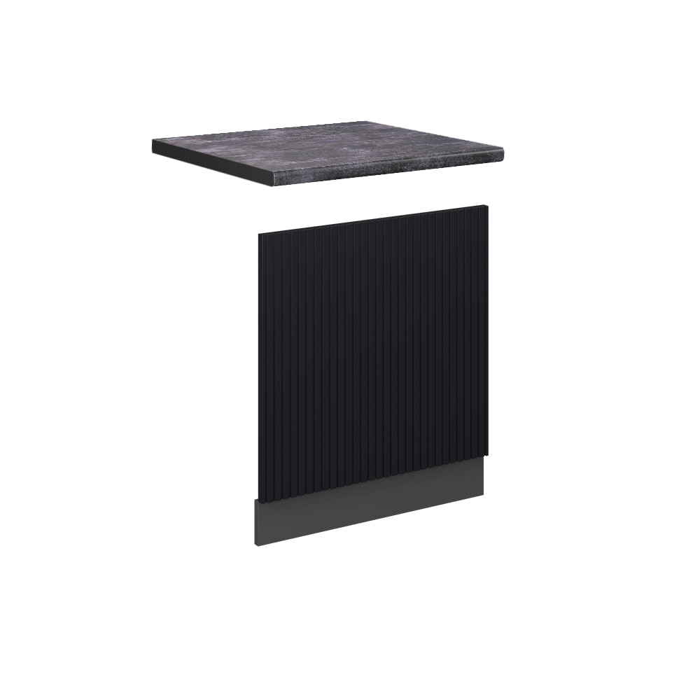 Vicco Façade Noir rayé 60cm, PT Anthracite