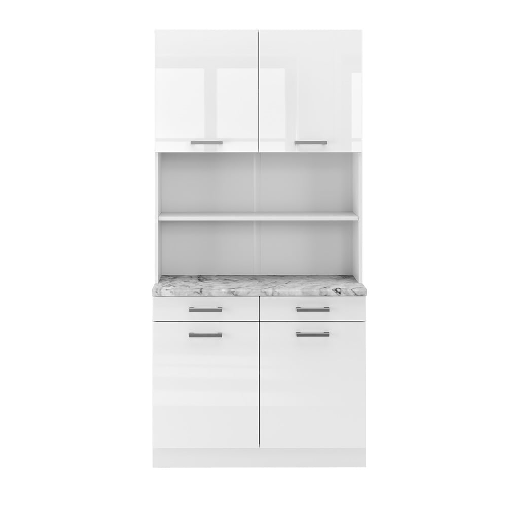 Bloc Cuisine R-line 100cm, Pt Marbre Vicco