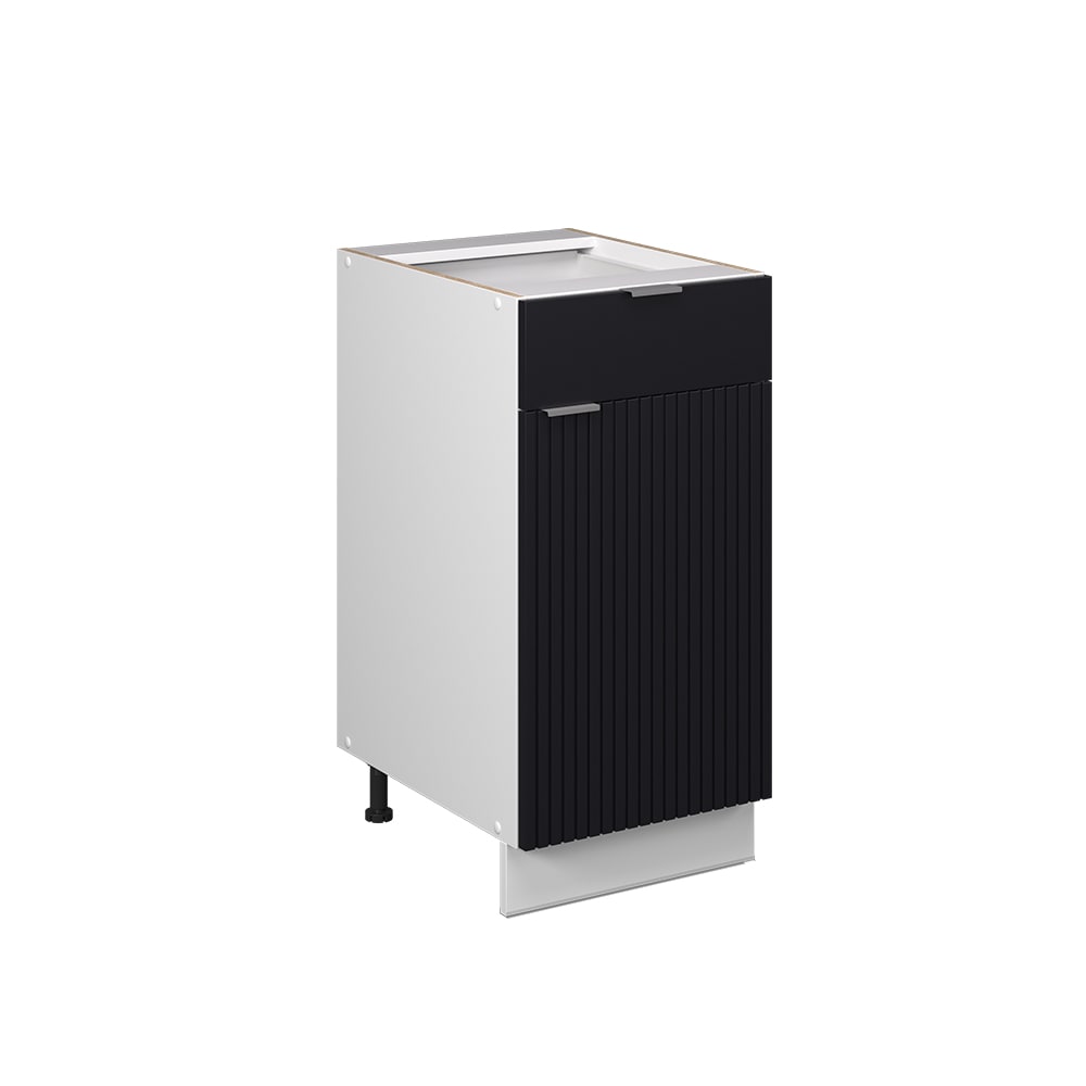 Vicco Meuble cuisine Noir rayé 40cm sans PT