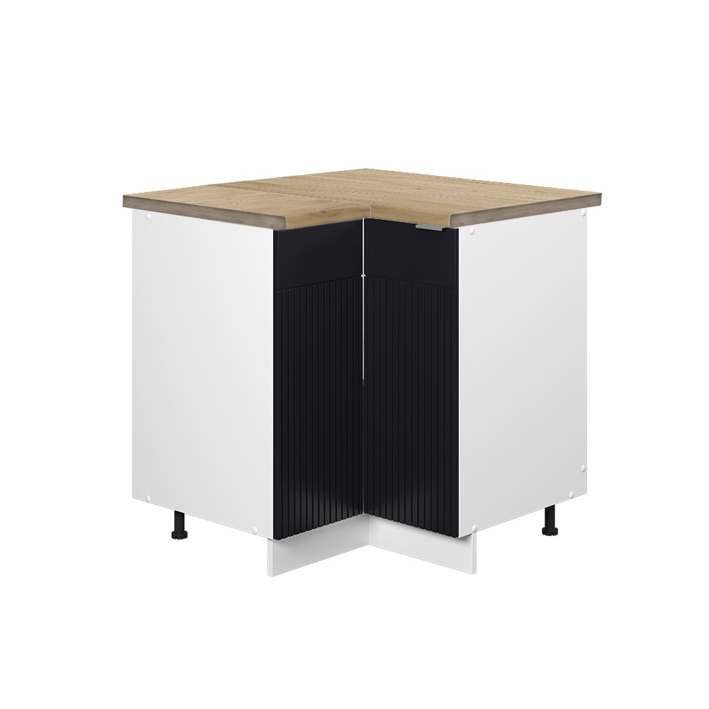 Vicco Meuble dangle Noir rayé 80.5cm, PT Chêne