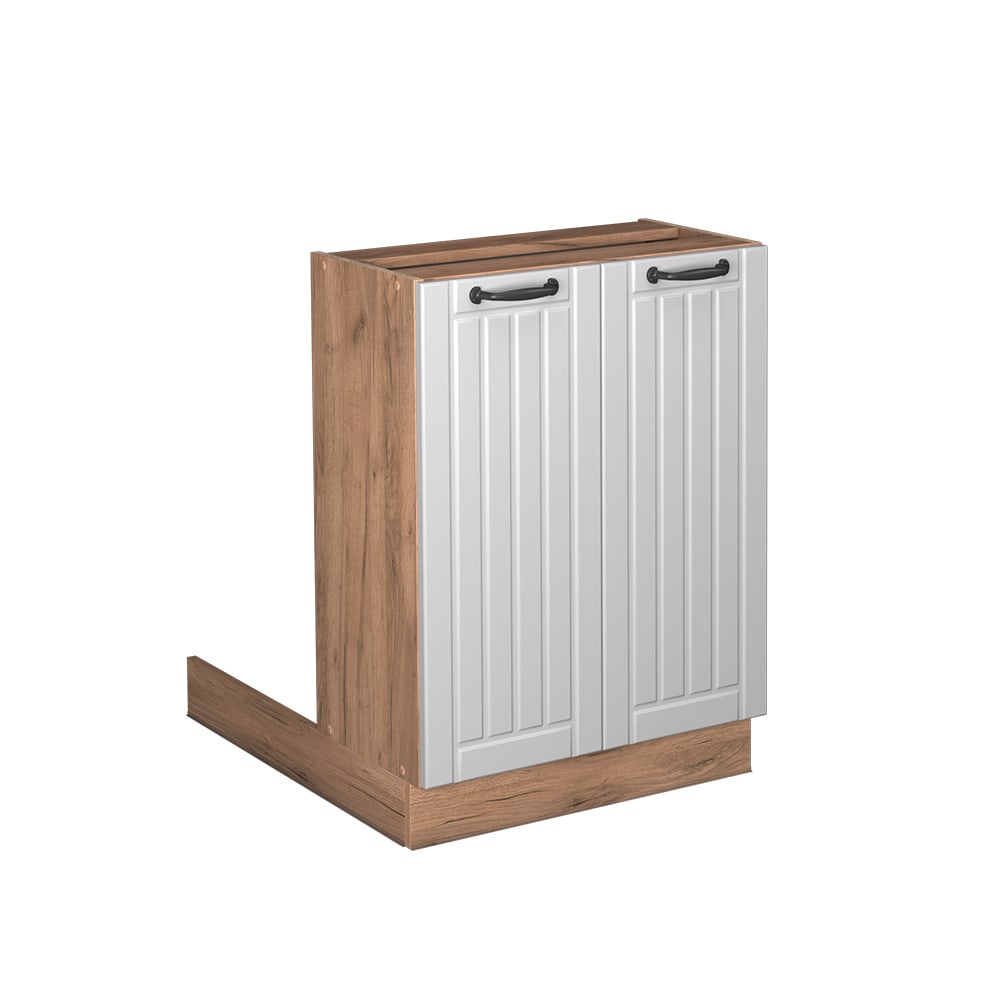 Vicco Îlot de cuisine Blanc campagne 60cm sans PT
